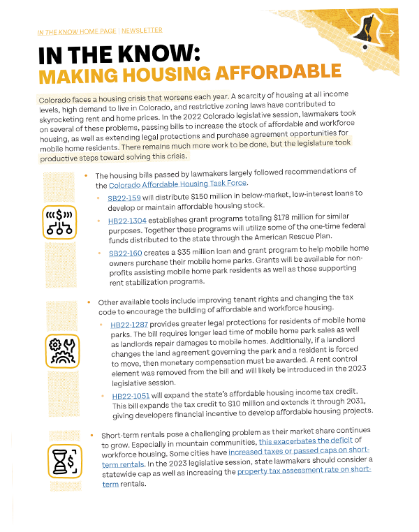 Affordable Housing In The Know Page